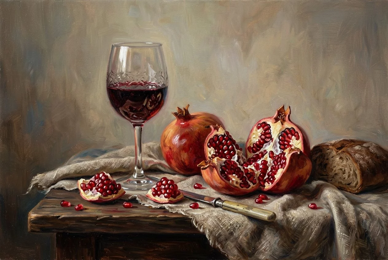 Vino y granadas